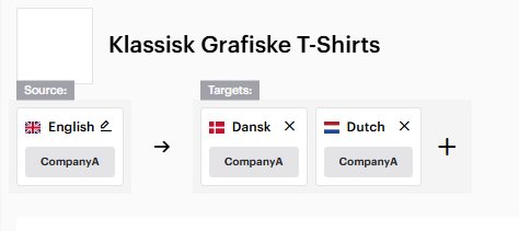 Multiple target languages