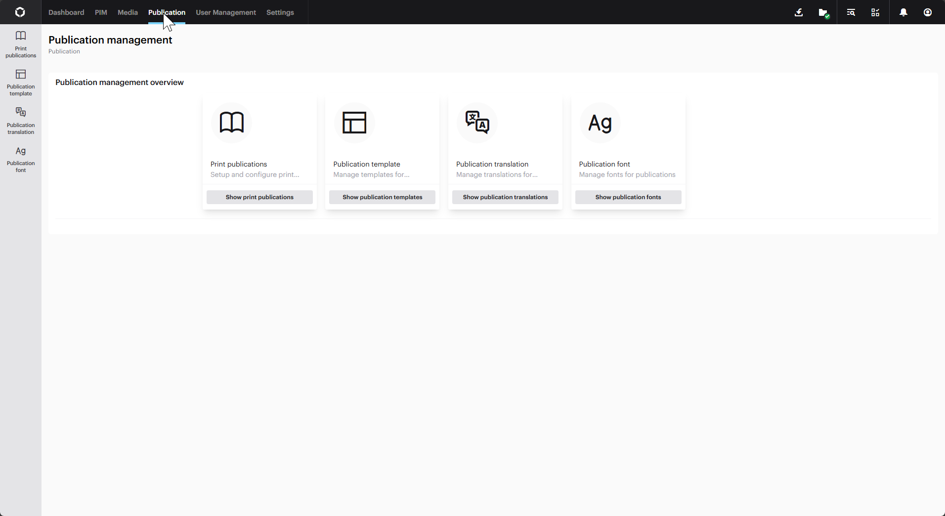 The publication page